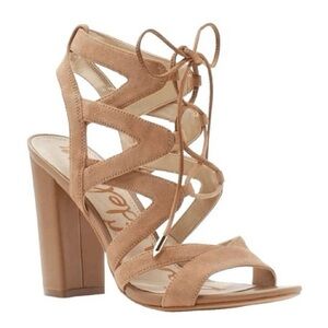 Sam Edelman Tan Strappy Heels